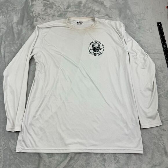 Vapor Shirt Men 3XL White Athleisure Sand Salt Sure Sun Workout Gym Beach Pirate - Picture 4 of 11